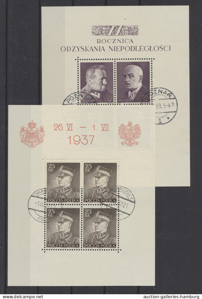 */o Poland: 1918-1970, Ungebrauchte Und Gestempelte Sammlung In Einem Vordruckalbum - Used Stamps