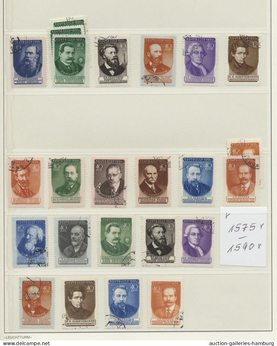 **/*/o Sowjet Union: 1858-1985, Sammlung In Allen Erhaltungsformen In 6 Selbstgestaltet - Used Stamps