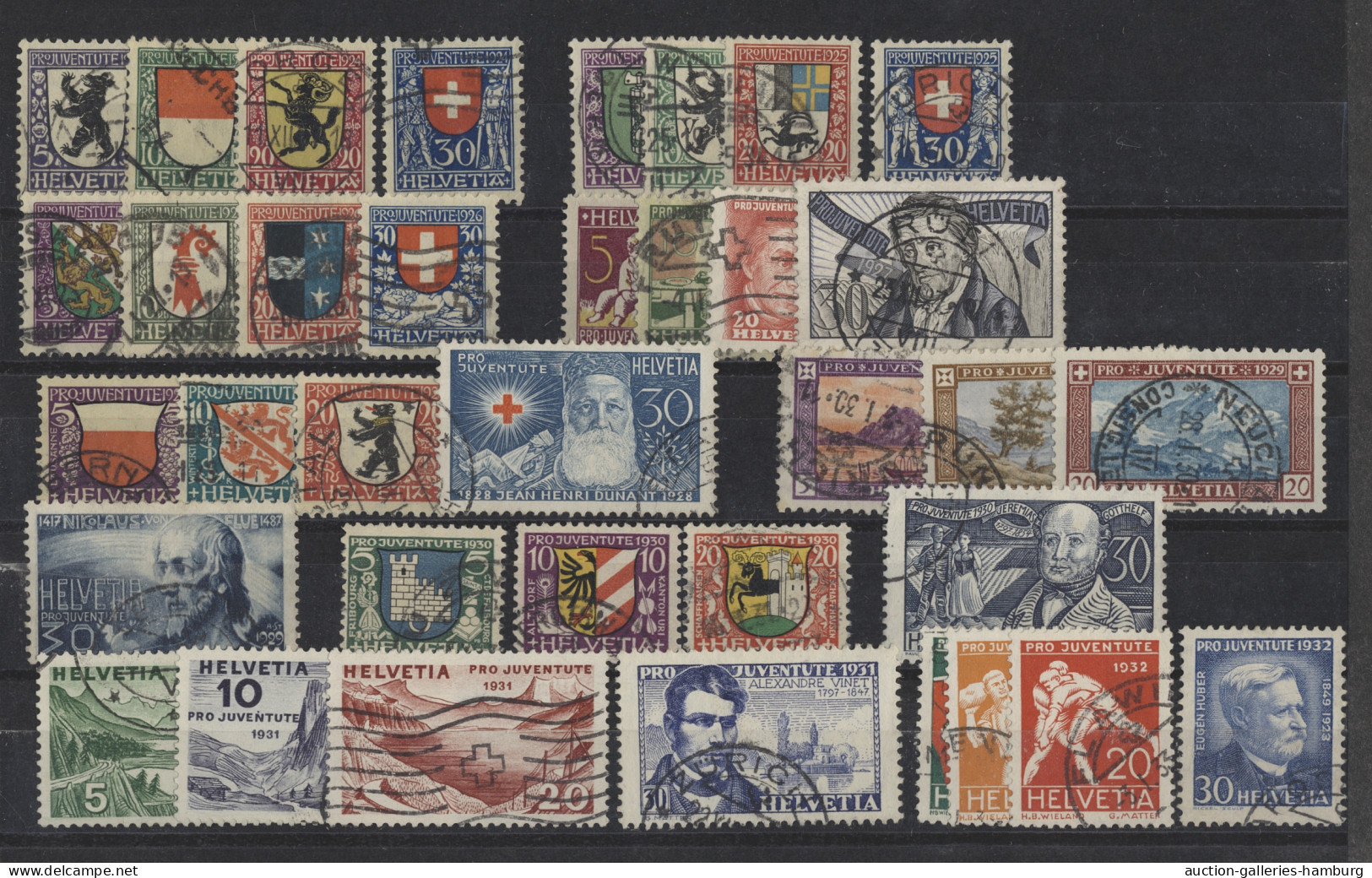 O/** Schweiz: 1914-1986, Die Kompletten Ausgaben PRO JUVENTUTE Und PRO PATRIA, Einige - Collections