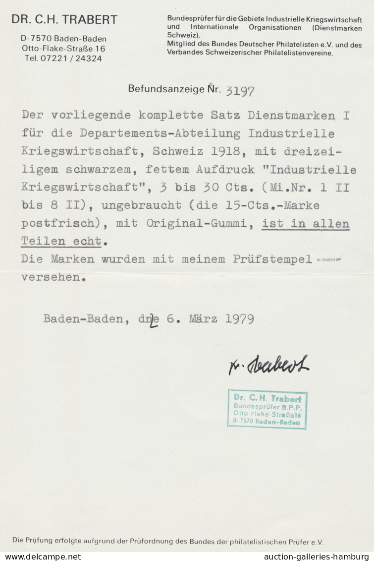 **/*/(*)/o Schweiz - Dienstmarken Bund Und Ämter: 1871-1976, Sammlung In Allen Erhaltungsfo - Dienstzegels