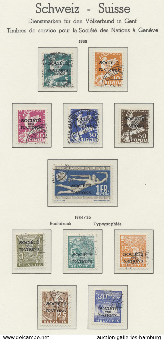 **/*/(*)/o Schweiz - Dienstmarken Bund und Ämter: 1871-1976, Sammlung in allen Erhaltungsfo
