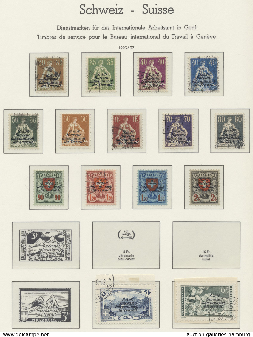 **/*/(*)/o Schweiz - Dienstmarken Bund und Ämter: 1871-1976, Sammlung in allen Erhaltungsfo