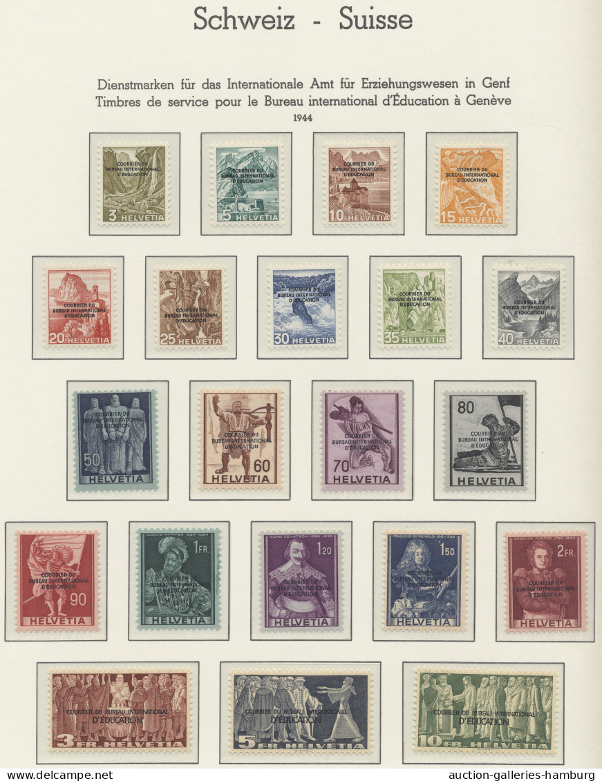 **/*/(*)/o Schweiz - Dienstmarken Bund und Ämter: 1871-1976, Sammlung in allen Erhaltungsfo