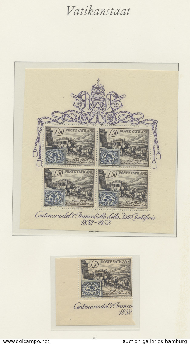 **/* Vatican City: 1929-1974, postfrische und ungebrauchte Sammlung im Vordruckalbum