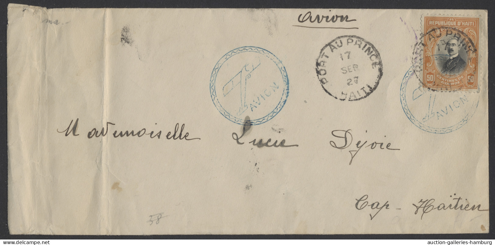 Cover/GA Oversea: (c.) 1880-1962, Interesting Mixture Of Some Better Covers Incl. Haiti A - Colecciones (en álbumes)
