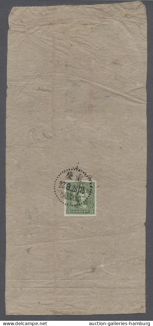 Cover China: 1929-1940, 8 covers, of which are 7 sent abroad (Netherlands, Germany, It