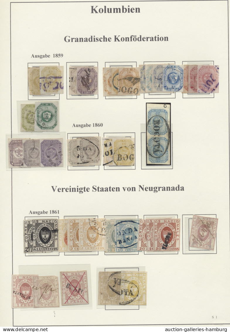 (*)/*/**/o/Cover Columbia: 1859/1996 Ca., Sehr Gute Sammlung Ab Der Granadischen Konföderation Mi - Colombia