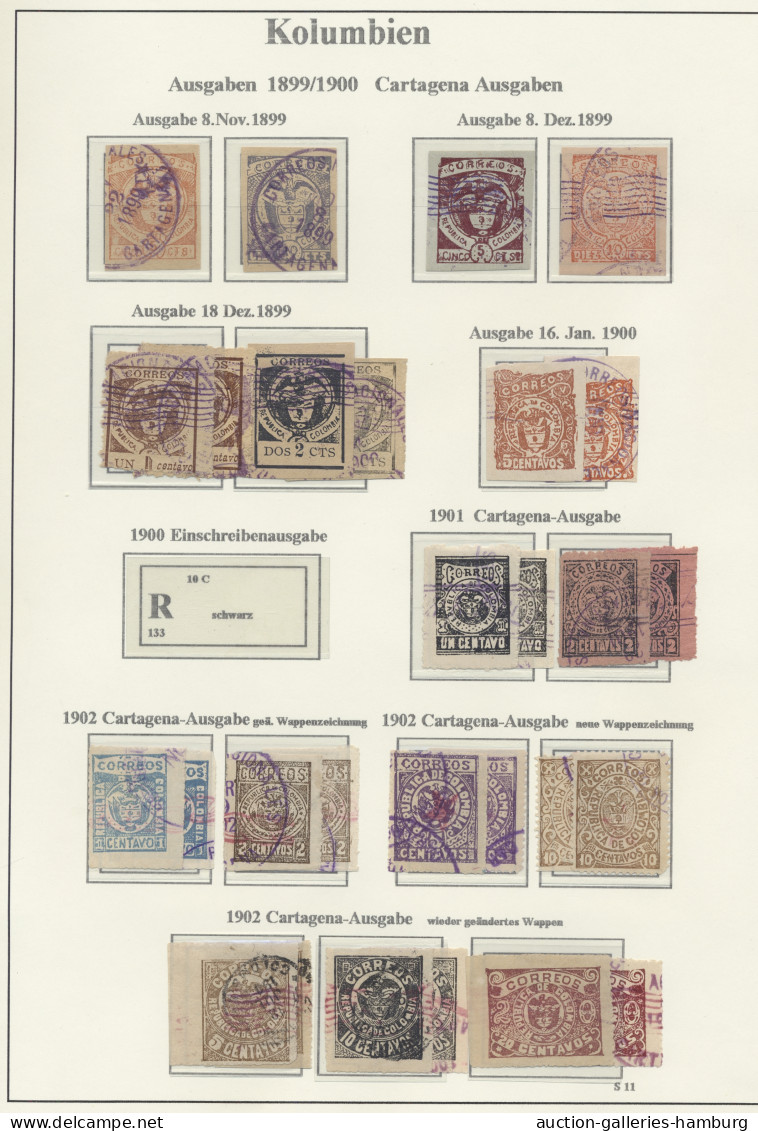 (*)/*/**/o/Cover Columbia: 1859/1996 Ca., Sehr Gute Sammlung Ab Der Granadischen Konföderation Mi - Colombie