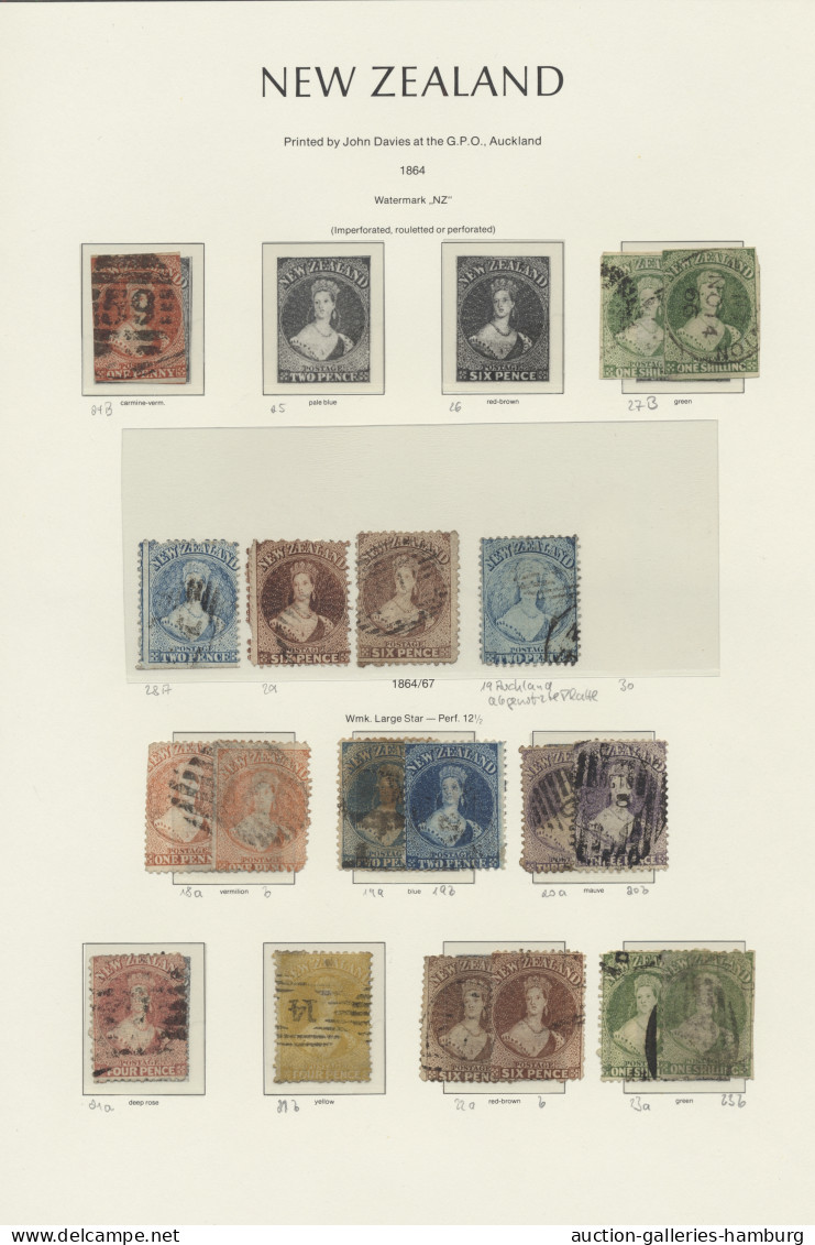 (*)/*/**/o/Cover New Zealand: 1855/2006, Umfangreiche Sammlung Im Leuchtturm Vordruckalbum Sowie - Covers & Documents