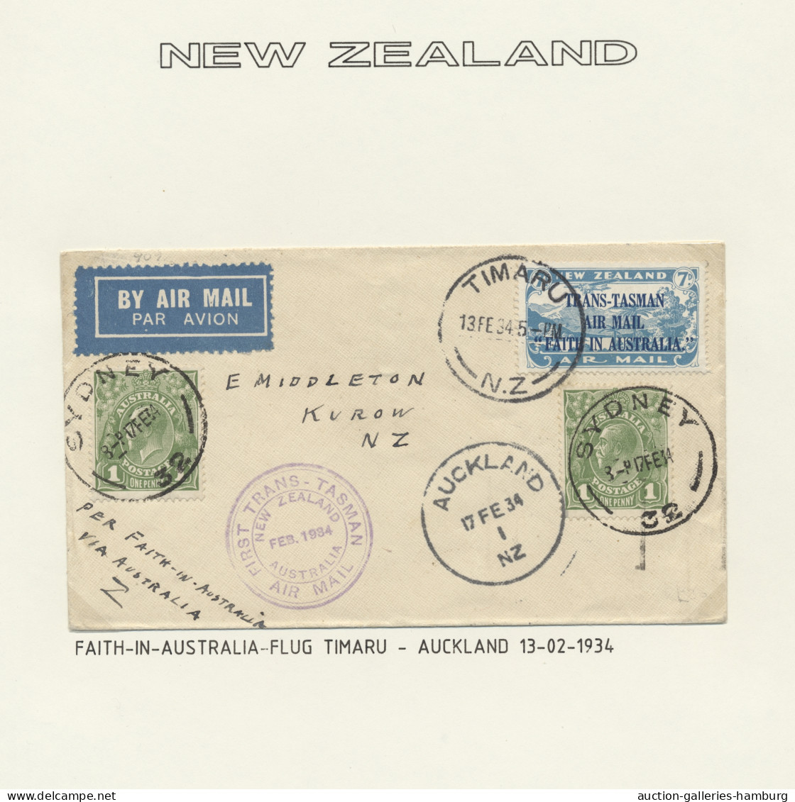 O/**/Cover New Zealand: 1862-2005, überwiegend Gestempelte Sammlung In 5 Selbstgestalteten - Brieven En Documenten