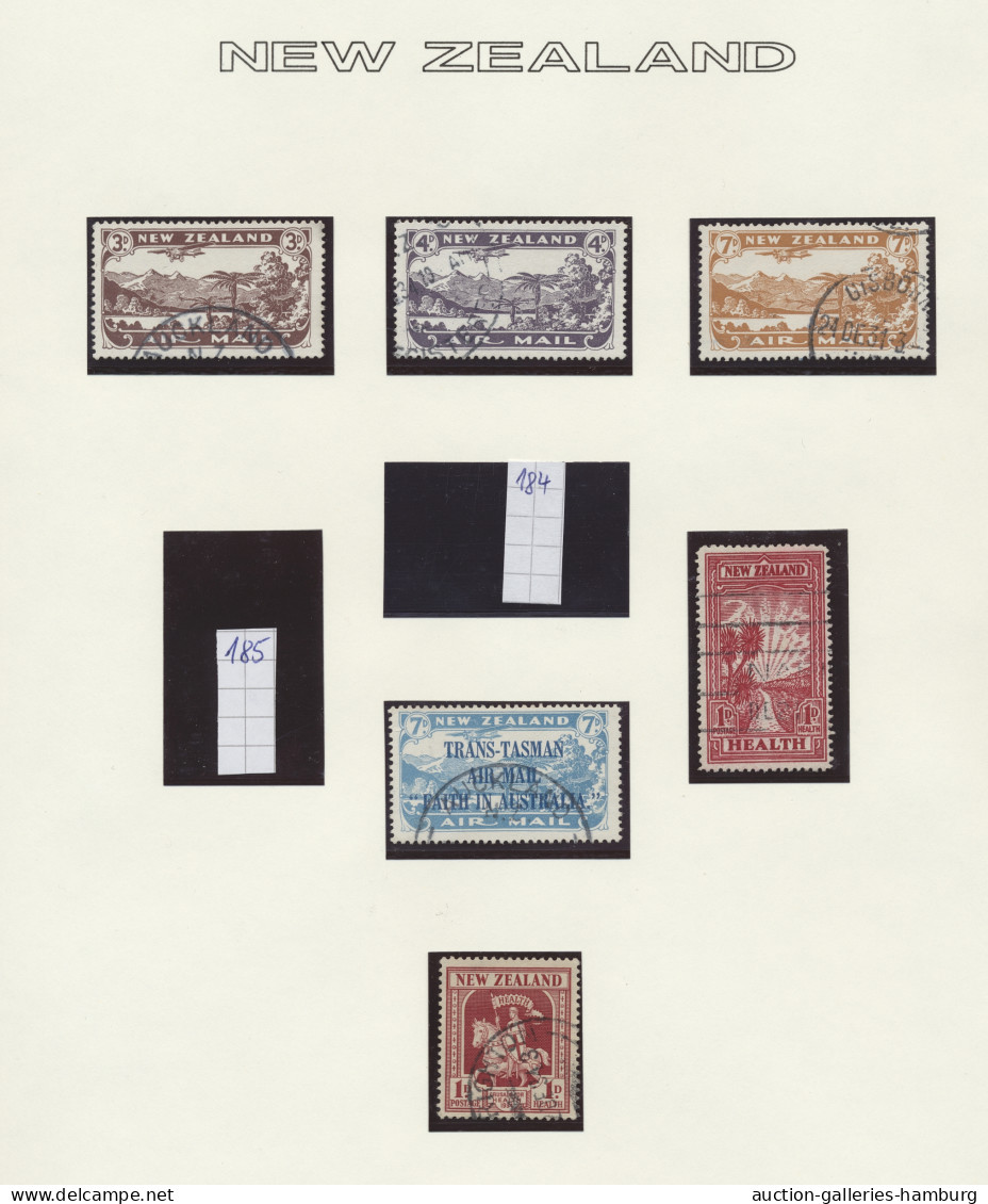 o/**/Cover New Zealand: 1862-2005, überwiegend gestempelte Sammlung in 5 selbstgestalteten