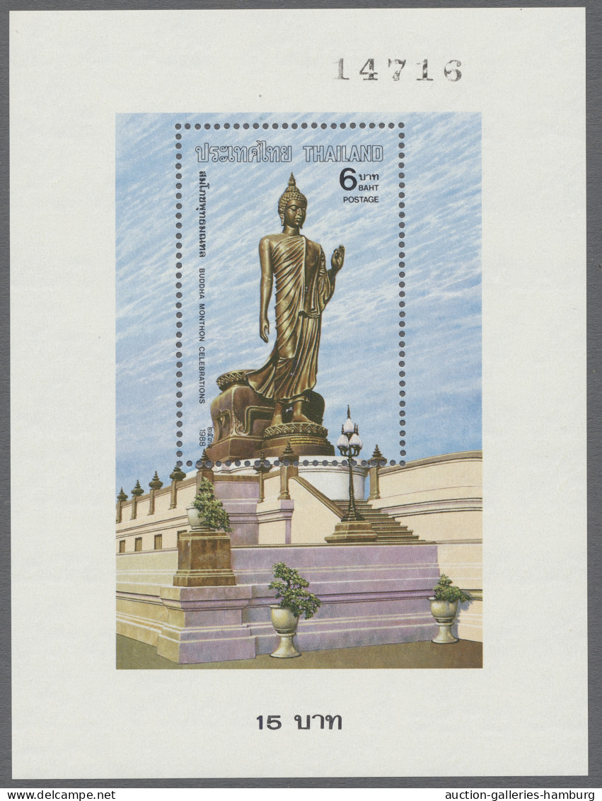 ** Thailand: 1982-2012, Postfrische Sammlung Der Blöcke In 2 Einsteckbüchern Mit U. - Tailandia