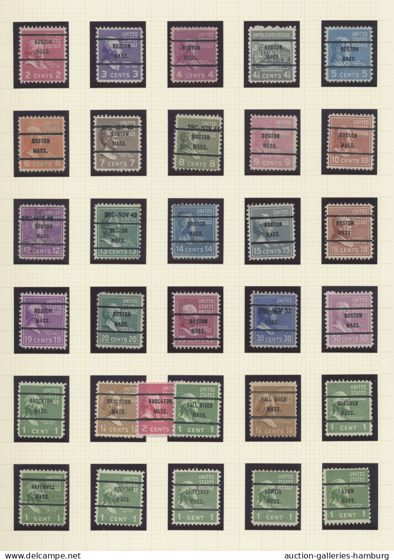 o United States of America: 1922-1990, Vorausentwertungs-Spezialsammlung in 7 selb