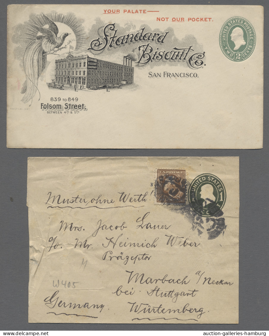 GA United States - Postal Stationary: 1871-1953 (ca.), Partie Von Etwa 430 Gebrauch - Sonstige & Ohne Zuordnung