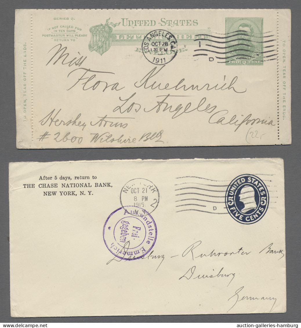 GA United States - Postal Stationary: 1871-1953 (ca.), Partie von etwa 430 gebrauch