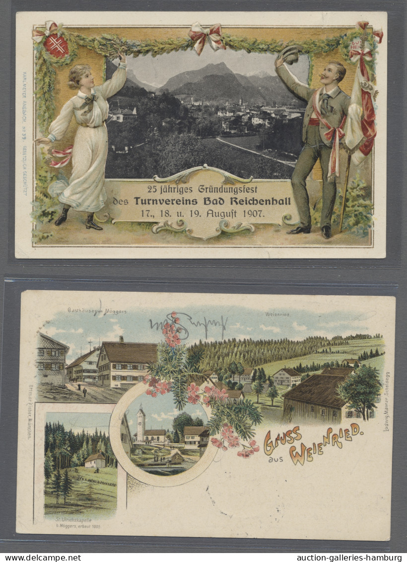 AK Ansichtskarten: Deutschland: 1897-1913, Partie Von Etwa 100 Ansichtskarten Mit ü - Autres & Non Classés