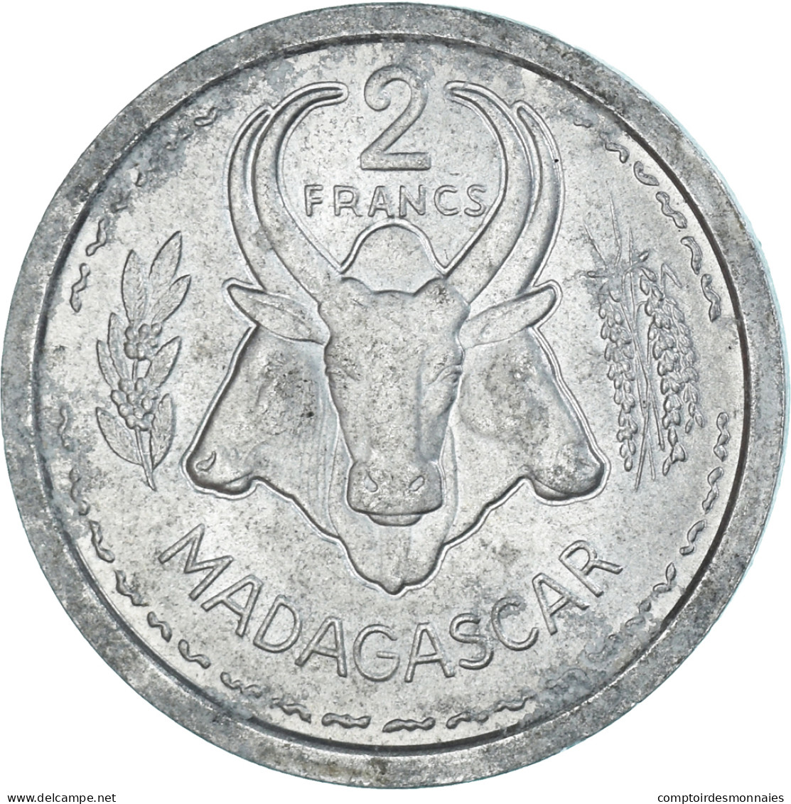 Monnaie, Madagascar, 2 Francs, 1948 - Madagascar