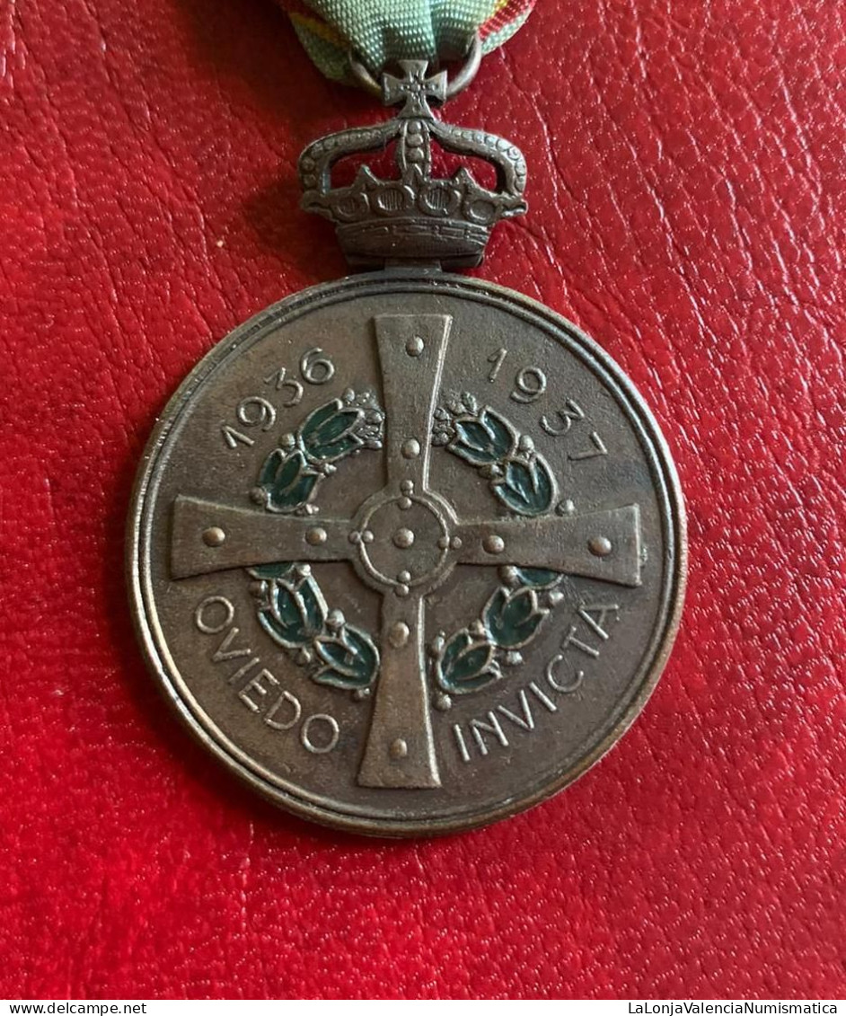 Medalla 1936 - 1397 Defensa De Oviedo Pg. 886 - Otros & Sin Clasificación