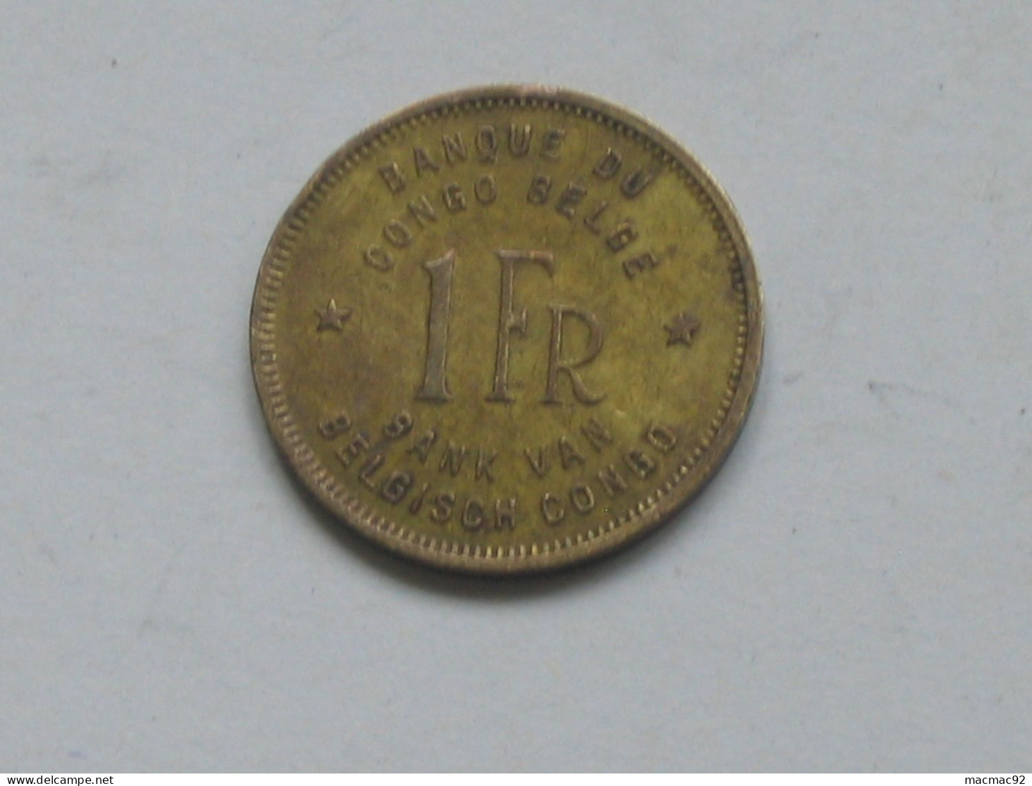 1 Franc 1944 - Banque Du Congo Belge - Bank Van Belgisch Congo  **** EN ACHAT IMMEDIAT **** - 1945-1951: Regentschap
