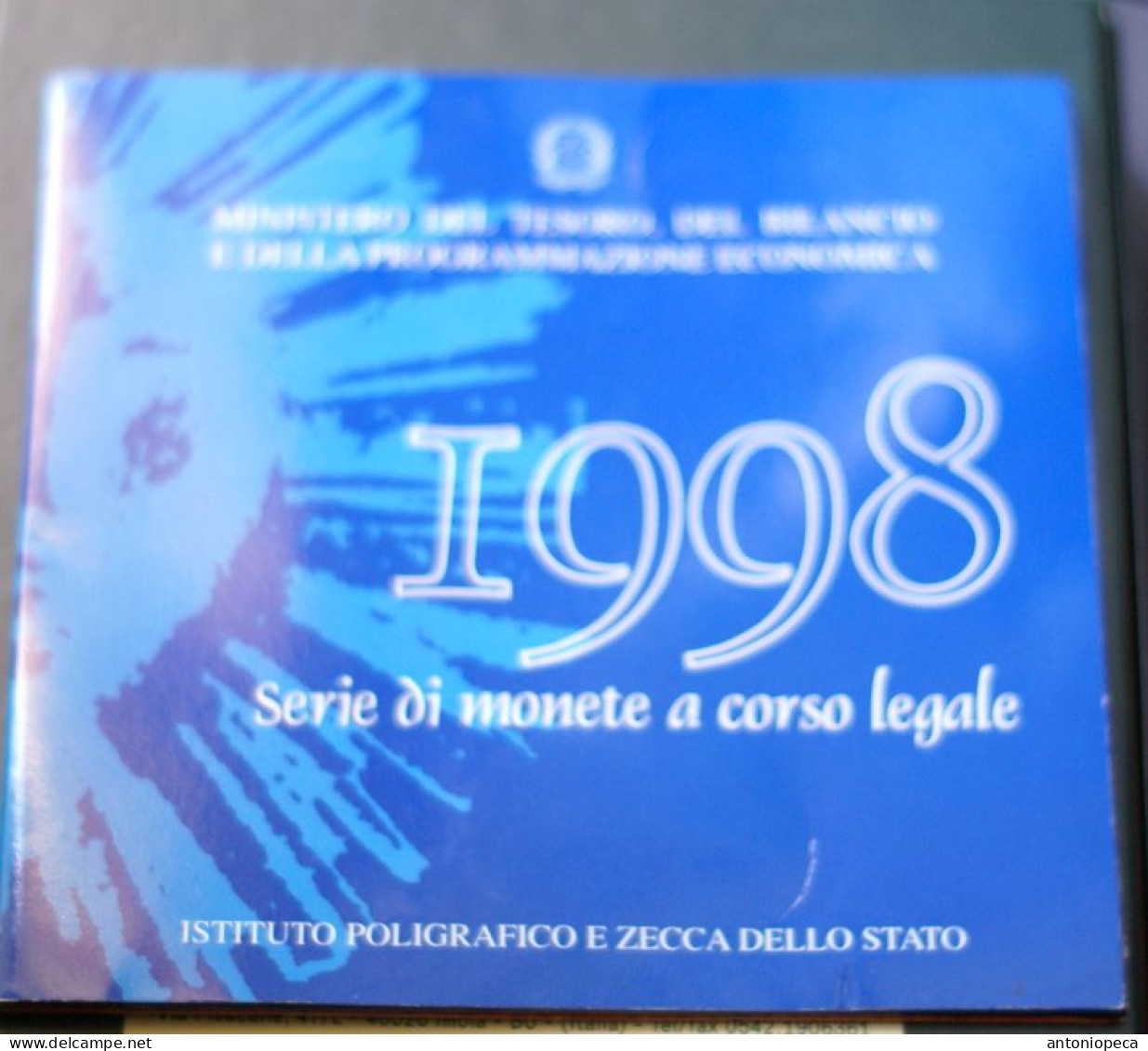 ITALIA 1998, RACCOLTA ANNO DEDICATA A LORENZO BERNINI CON 500  E 1000 LIRE ARGENTO - Set Fior Di Conio