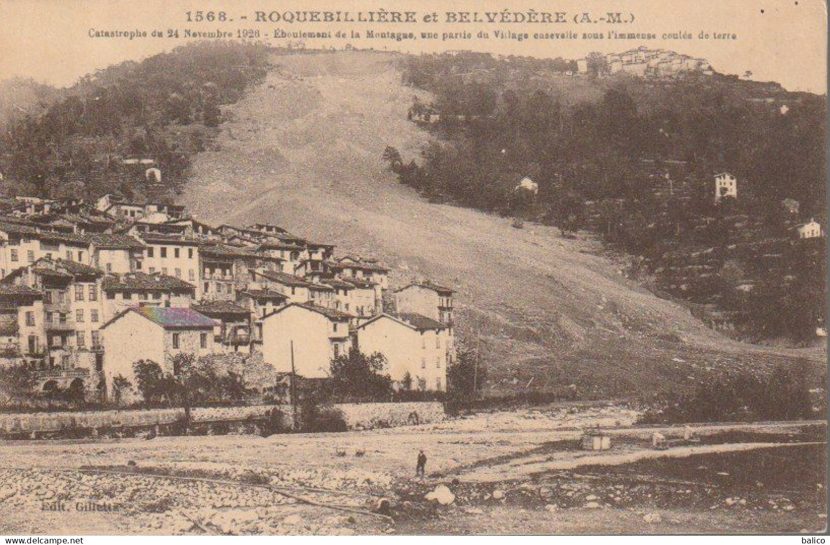 06 - Roquebillière,  éboulement De La Montagne - 1568 - Roquebilliere