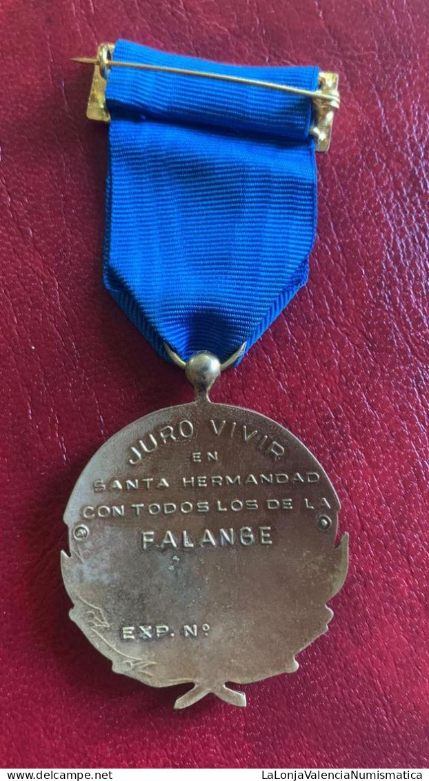 Medalla Frente De Juventudes De Falange 1940 Pg. 929 - Andere & Zonder Classificatie