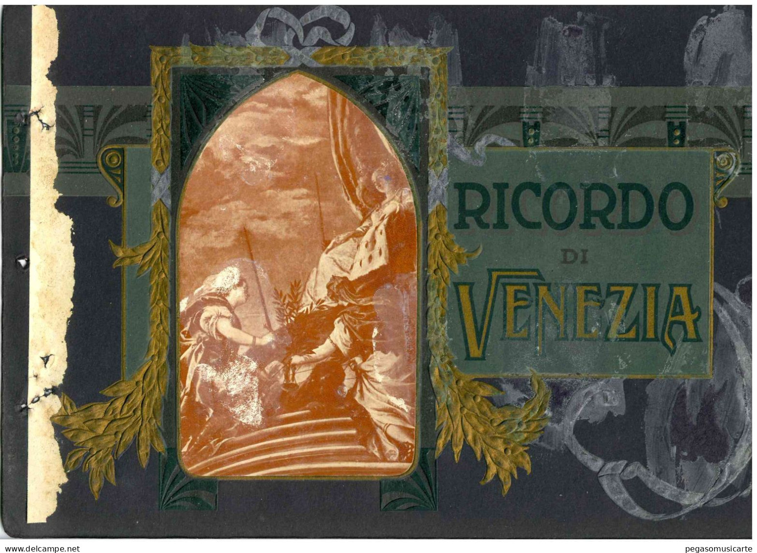 COPERTINA ALBUM FOTOGRAFICO CARTOLINA RICORDO DI VENEZIA COPERTINA CON 1 STAMPA  - CM 20X30 - Libri & Cataloghi