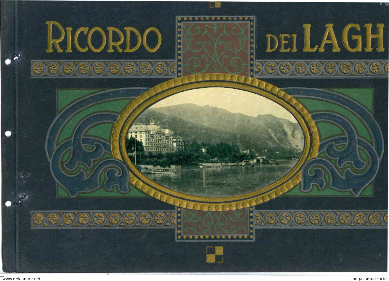 COPERTINA ALBUM FOTOGRAFICO CARTOLINA RICORDO DEI LAGHI SOLO COPERTINA - CM 20X30 - Libros & Catálogos