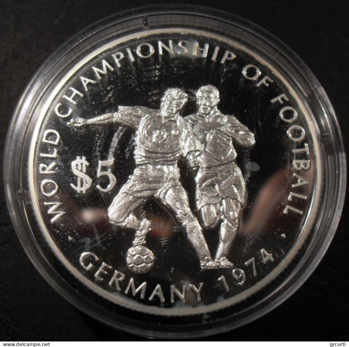 Isole Cook - 5 Dollari 2003 - Mondiali Di Calcio "Germania '74" - UC# 386 - Cookinseln