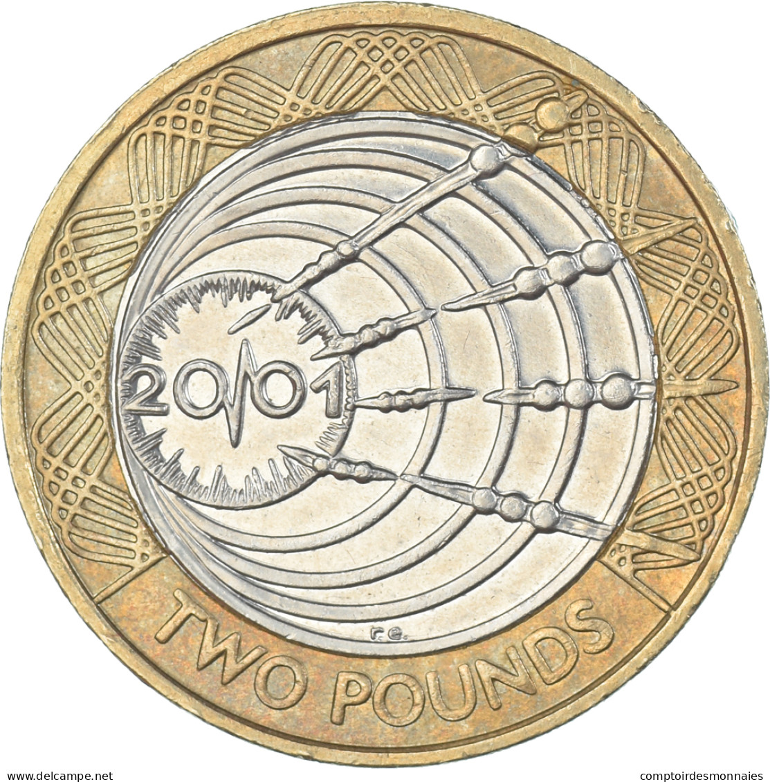 Monnaie, Grande-Bretagne, 2 Pounds, 2001 - 2 Pond