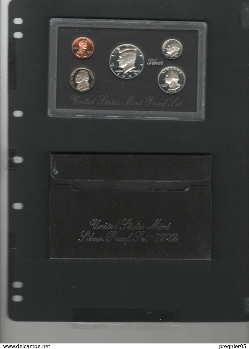 Baisse De Prix USA - Coffret Pièces Silver Proof Set Série 1992 - Jahressets