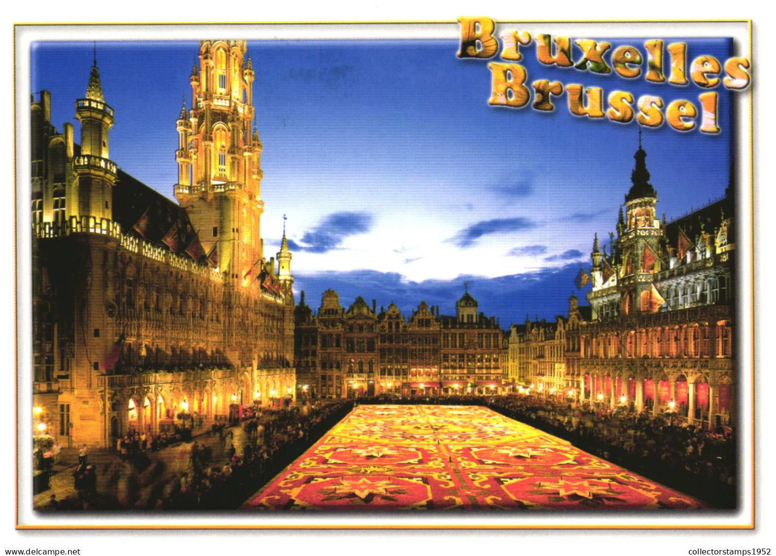 BRUSSELS, MARKET, ARCHITECTURE, CHURCH, FLOWER CARPET, BELGIUM - Marchés