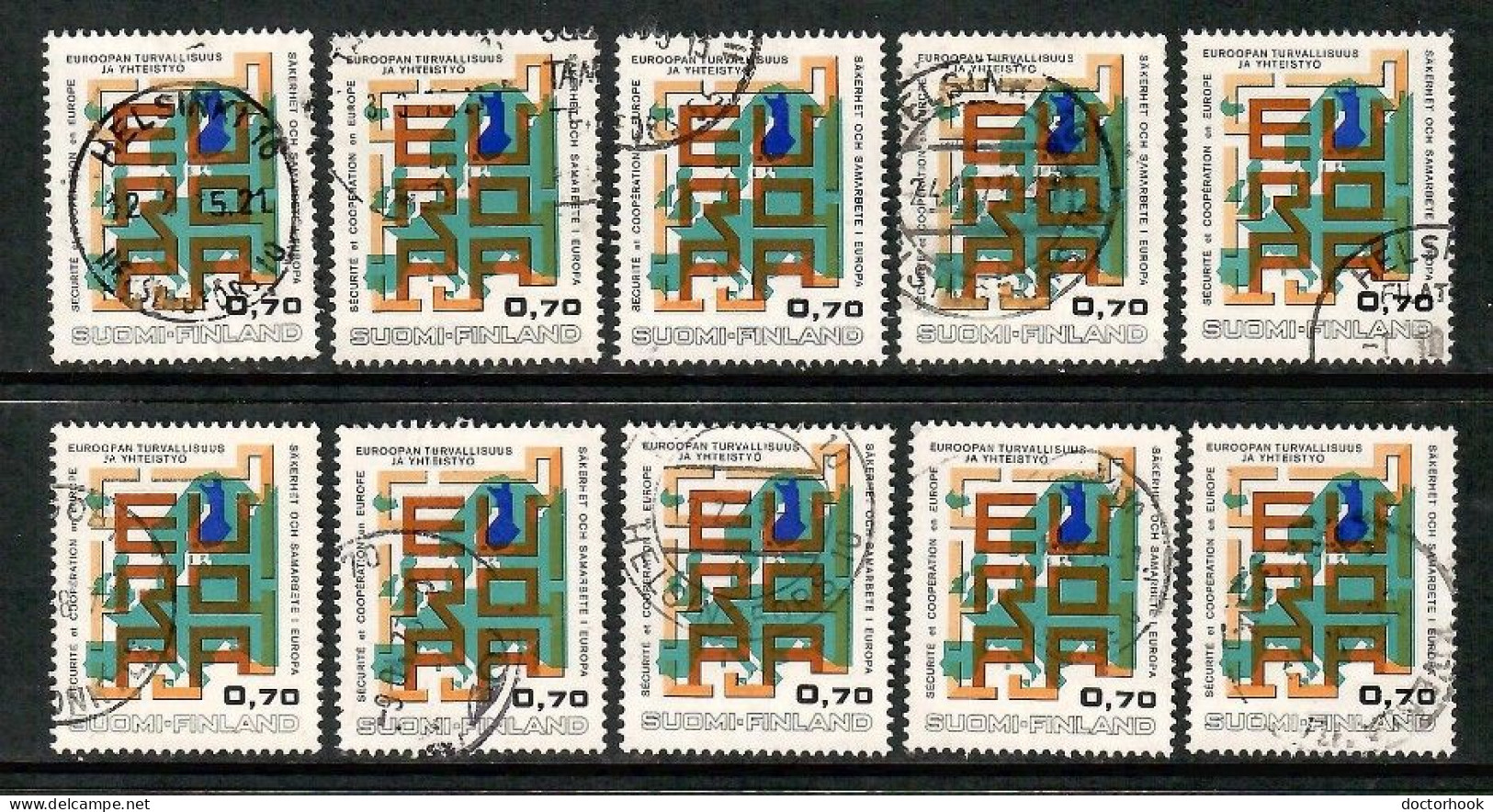 FINLAND   Scott # 529 USED WHOLESALE LOT OF 10 (CONDITION AS PER SCAN) (WH-620) - Collections