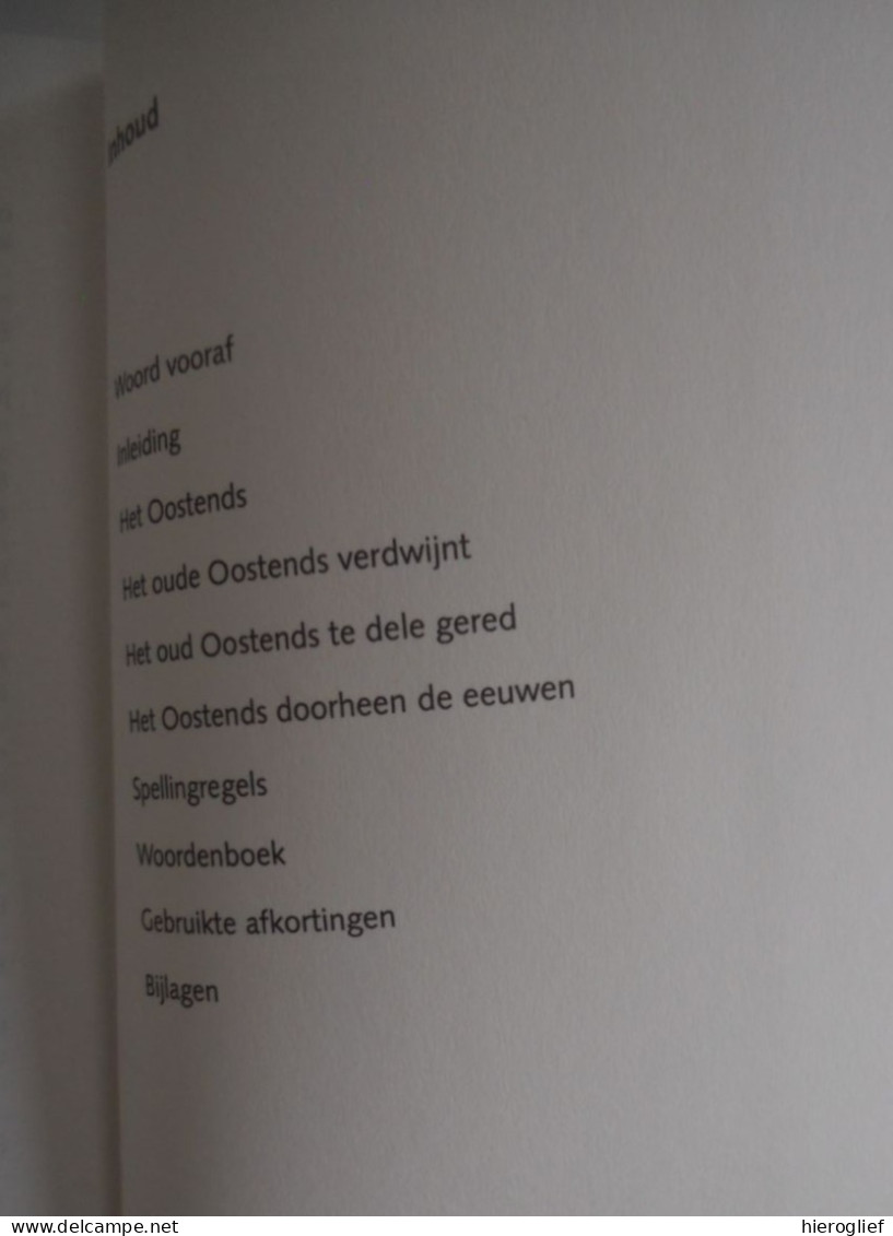 Oostends woordenboek door Roland Desnerck Oostende kust zee vissers streektaal dialect jargon K Jonckheere Clement Daubi