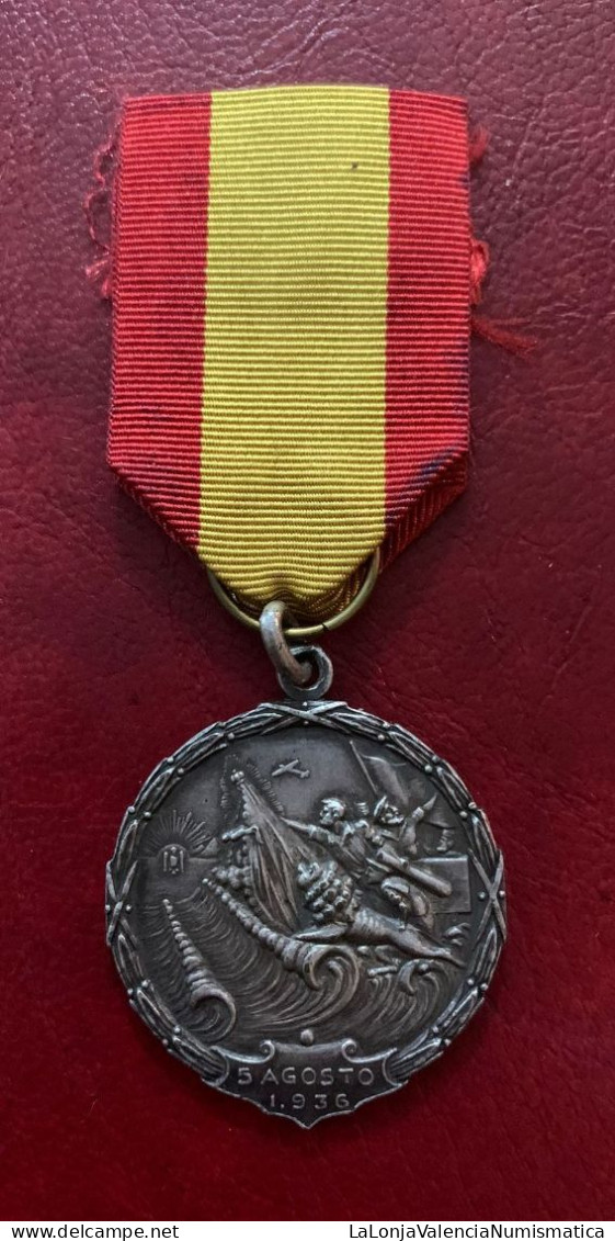 Medalla Franco Paso Del Estrecho 1936 Pg. 872 - Otros & Sin Clasificación