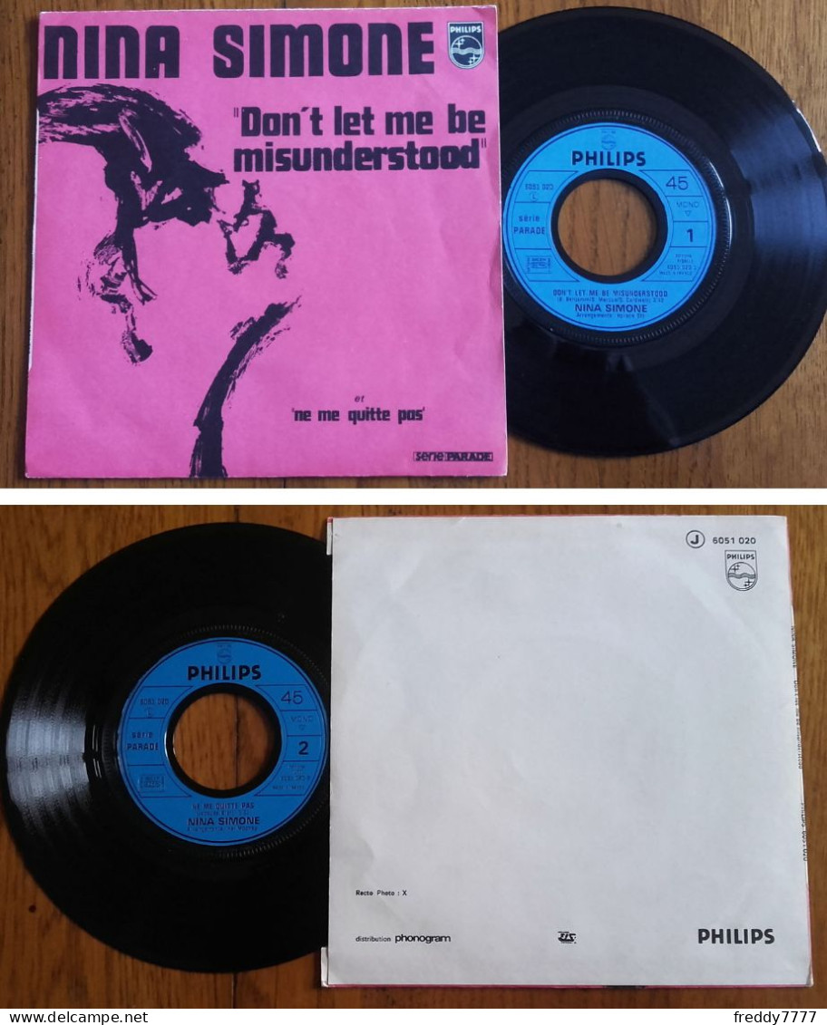 RARE French SP 45t RPM (7") NINA SIMONE «Don't Let Me Be Misunderstood» (1971) - Soul - R&B