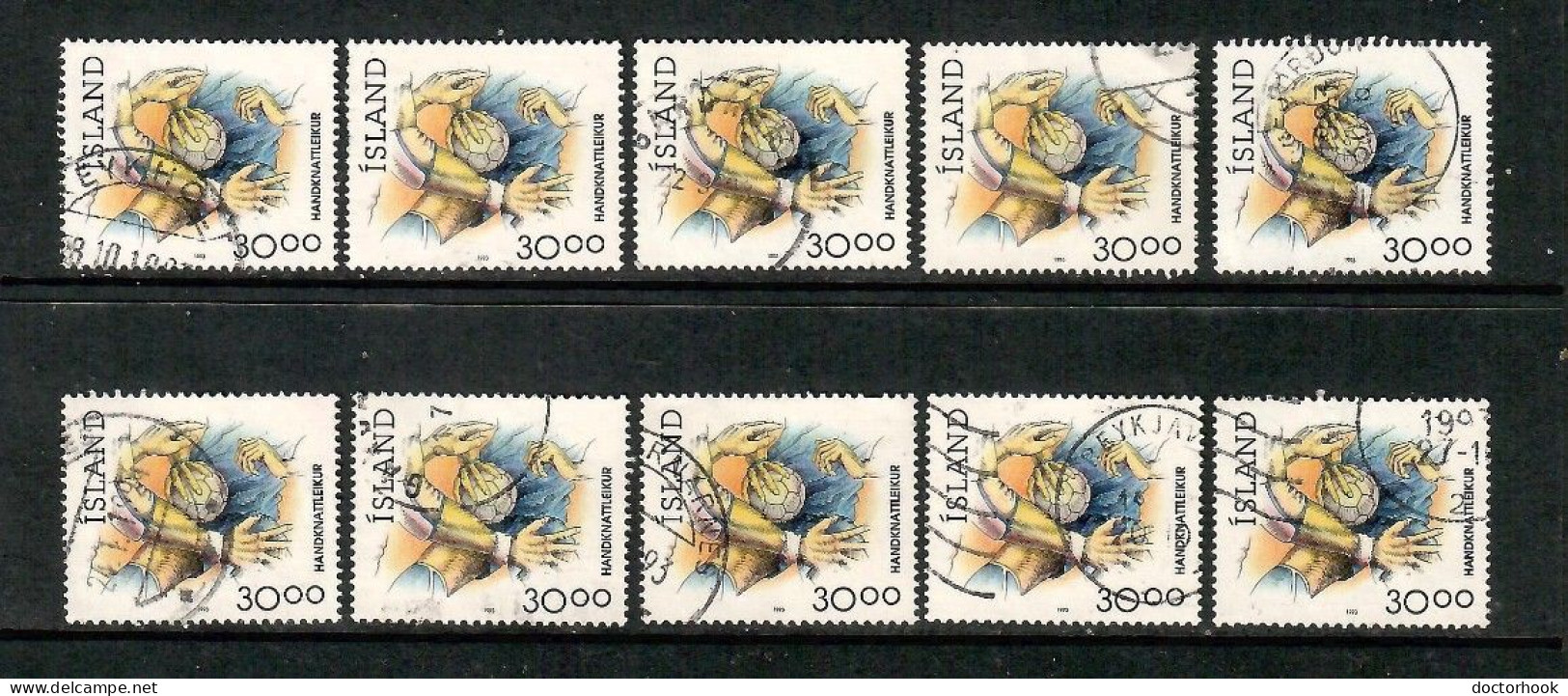 ICELAND   Scott # 711 USED WHOLESALE LOT OF 10 (CONDITION AS PER SCAN) (WH-625) - Verzamelingen & Reeksen