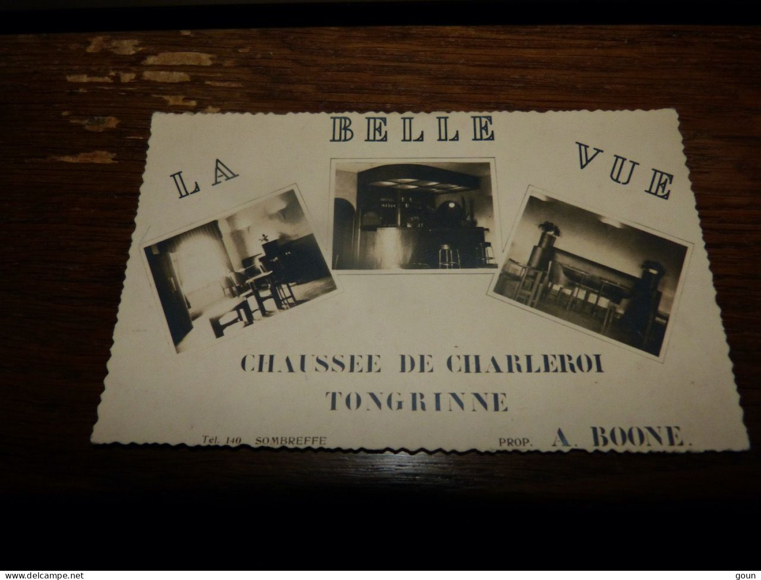 BC14-48  Carte  Photo Publicitaire Sombreffe Tongrinne La Belle Vue - Sombreffe