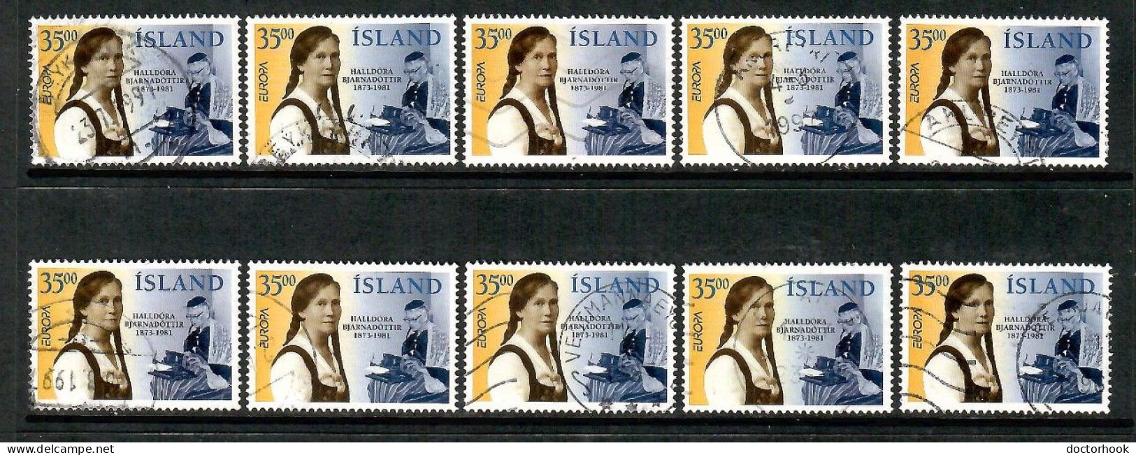 ICELAND   Scott # 818 USED WHOLESALE LOT OF 10 (CONDITION AS PER SCAN) (WH-628) - Colecciones & Series