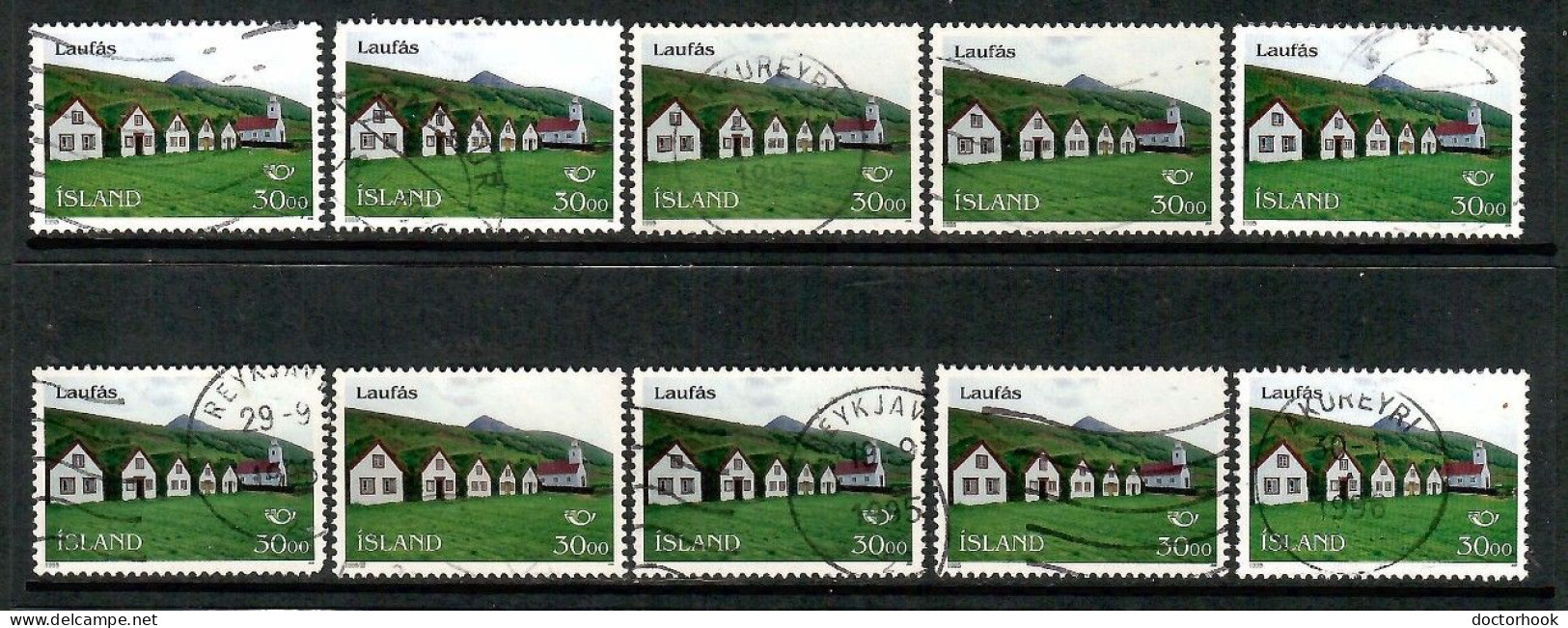 ICELAND   Scott # 799 USED WHOLESALE LOT OF 10 (CONDITION AS PER SCAN) (WH-629) - Verzamelingen & Reeksen