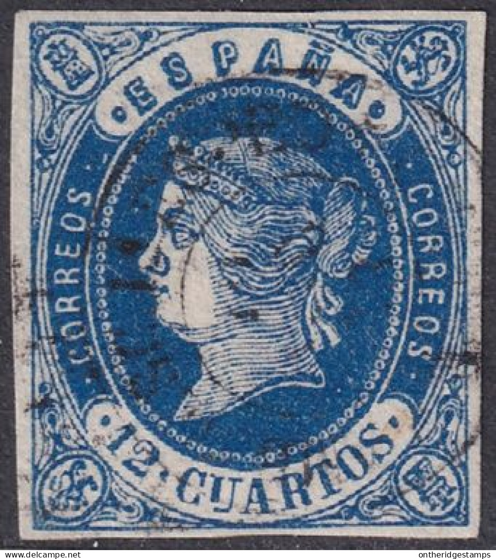 Spain 1862 Sc 57 España Ed 59a Used Ambulante (Amb. Desc.1a Esped Madrid) Cancel - Usados