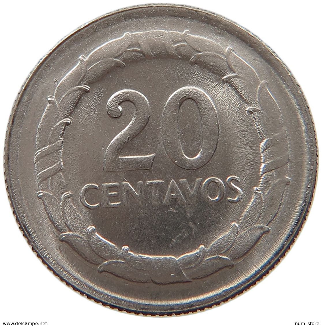 COLOMBIA 20 CENTAVOS 1967 TOP #s028 0097 - Colombia