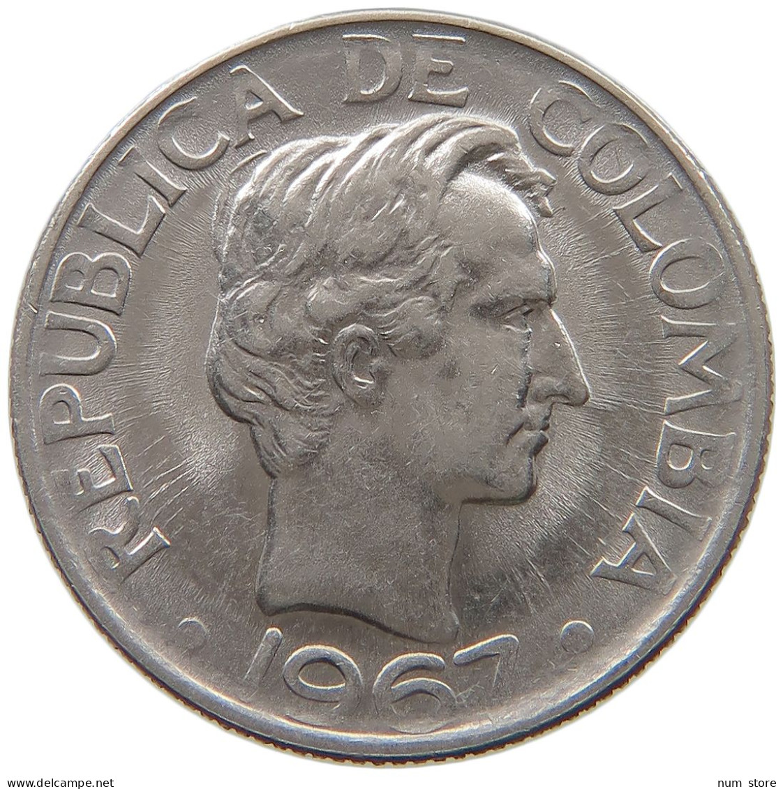 COLOMBIA 20 CENTAVOS 1967 #s061 0369 - Kolumbien