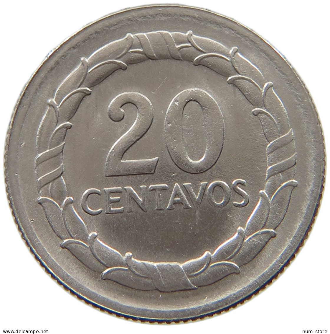 COLOMBIA 20 CENTAVOS 1967 TOP #s037 0261 - Colombie