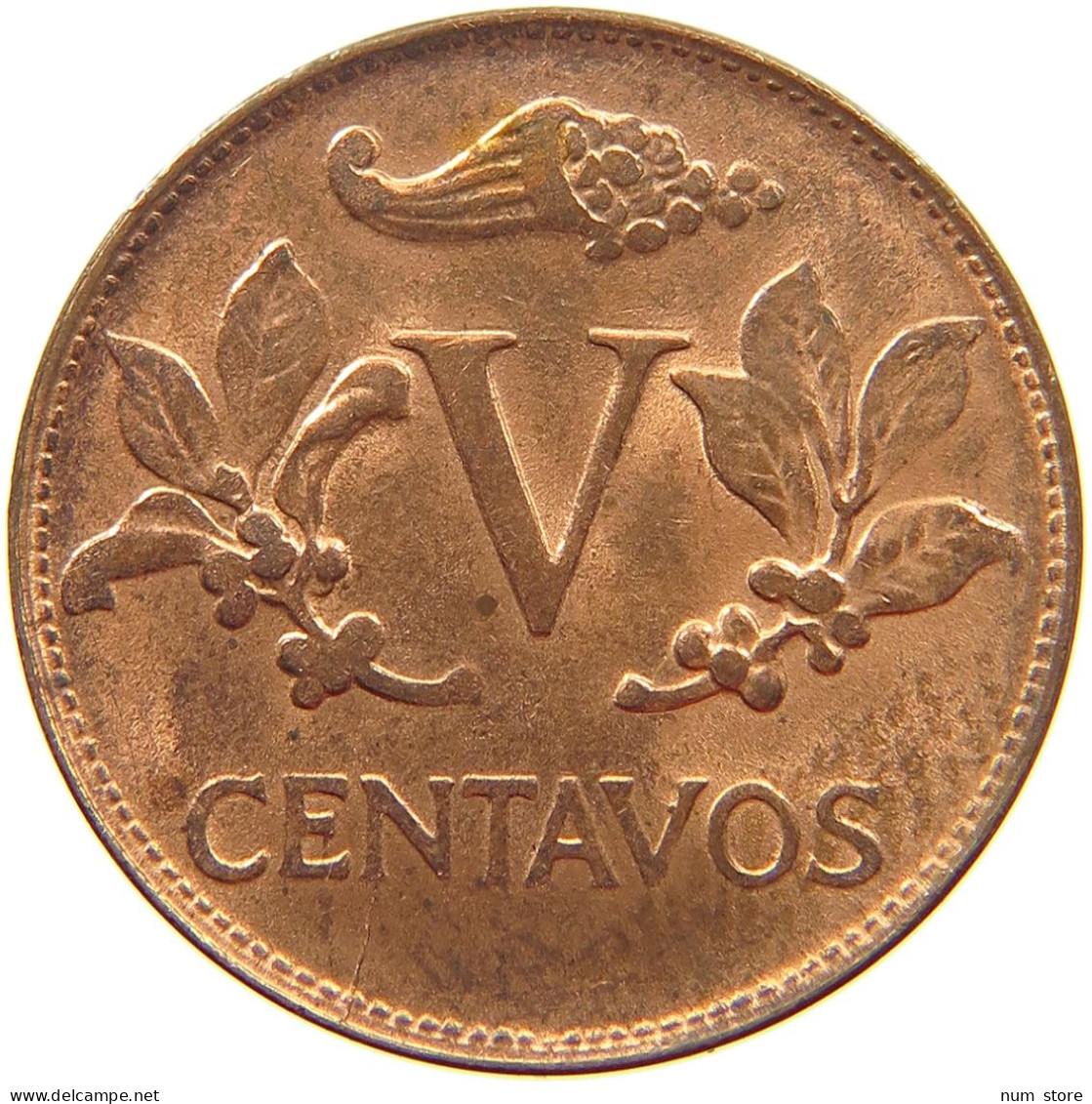 COLOMBIA 5 CENTAVOS 1967 TOP #s067 0145 - Colombie