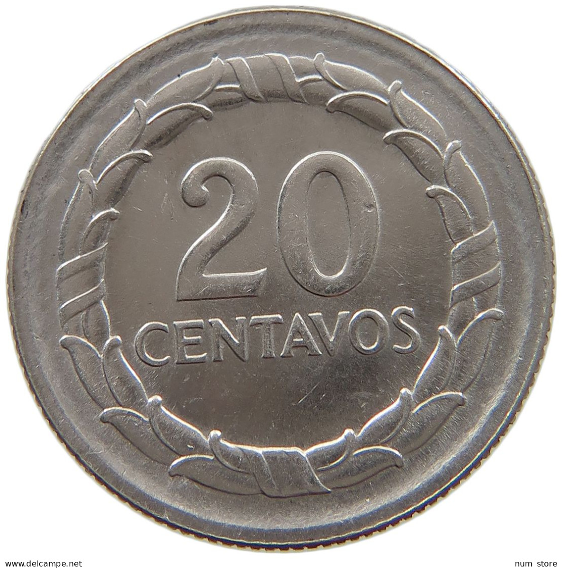 COLOMBIA 20 CENTAVOS 1967 TOP #s040 0105 - Colombie