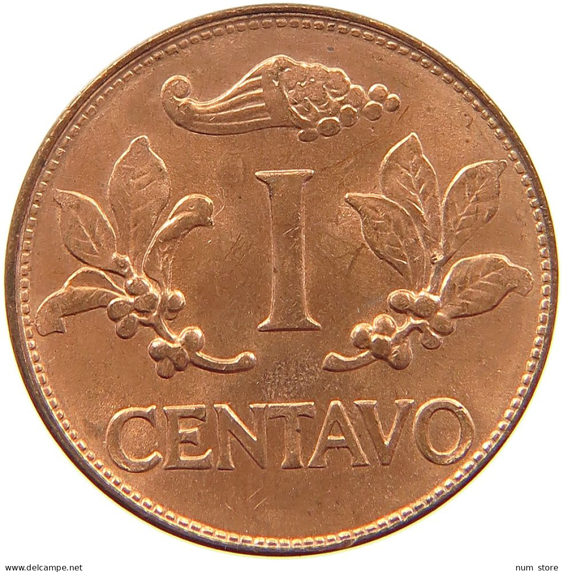 COLOMBIA 1 CENTAVO 1969 TOP #s055 0205 - Colombie
