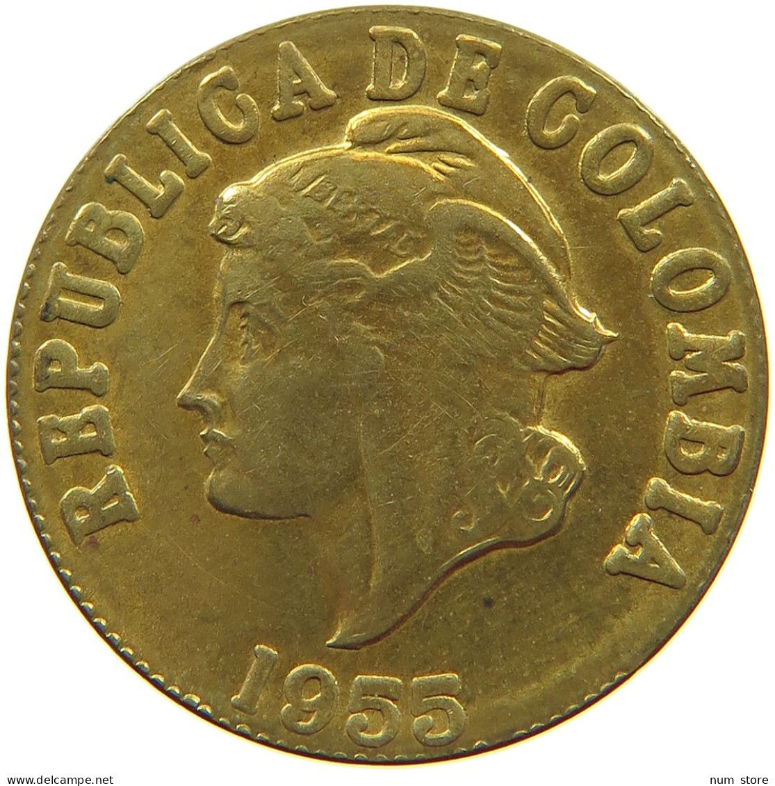 COLOMBIA 2 CENTAVOS 1955 #c055 0277 - Colombie