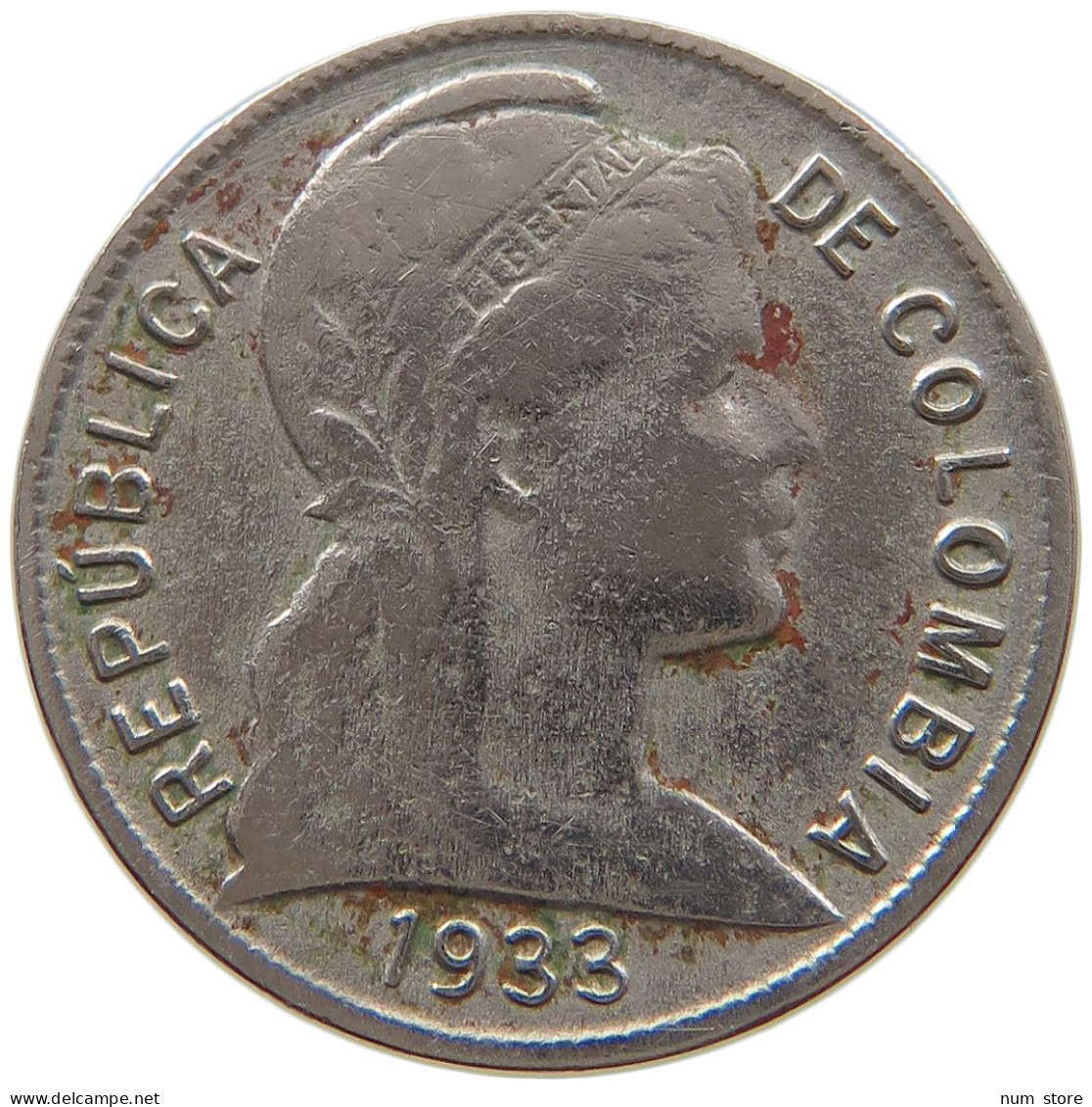 COLOMBIA 2 CENTAVOS 1933 #a061 0667 - Colombia