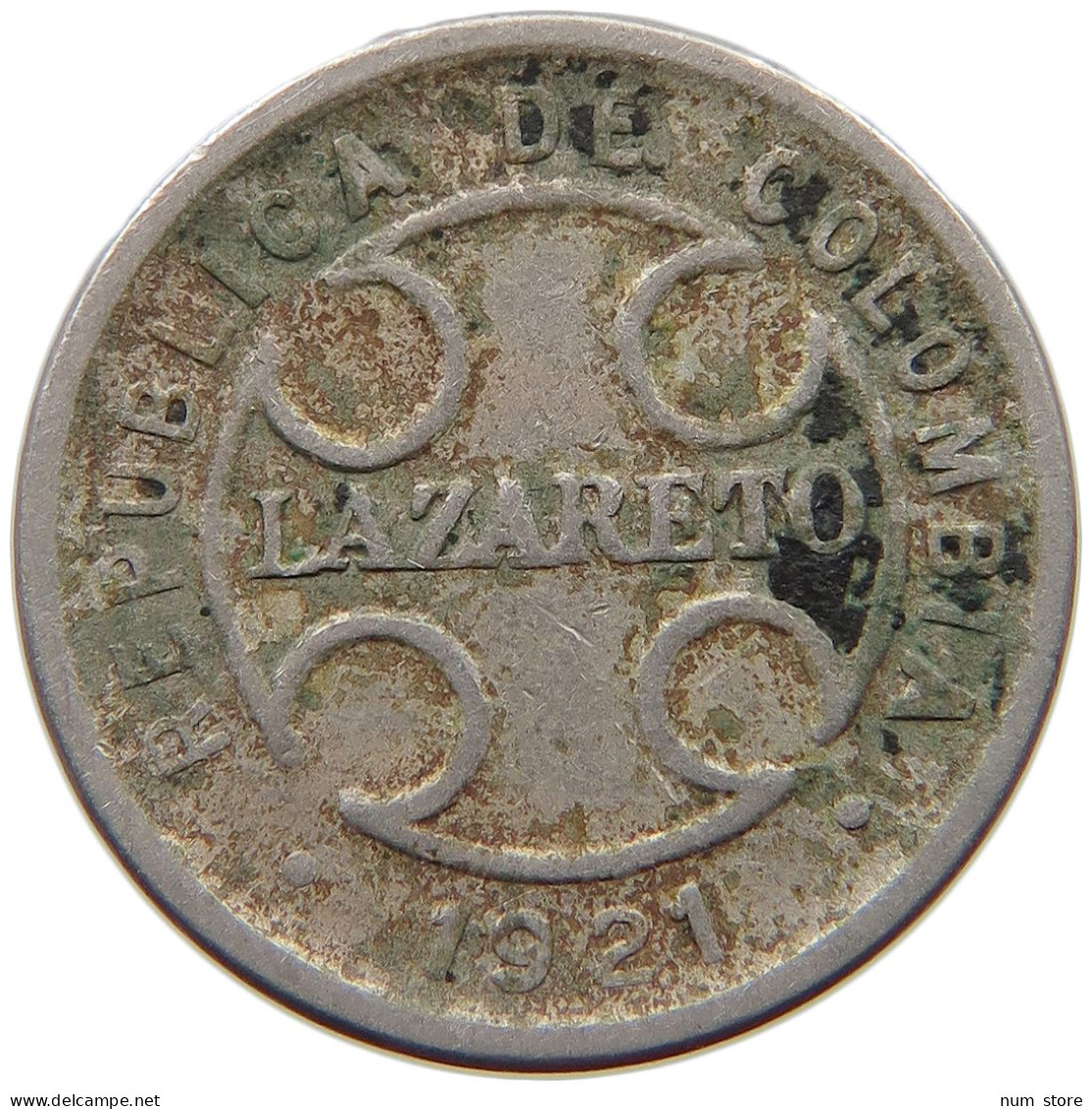 COLOMBIA 2 CENTAVOS 1921 #s040 0675 - Colombie